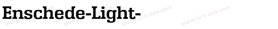 Enschede-Light字体转换