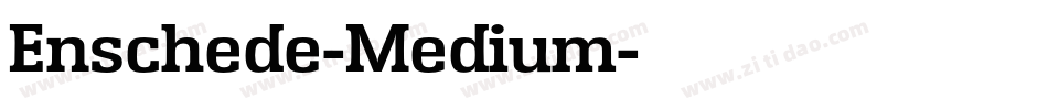 Enschede-Medium字体转换
