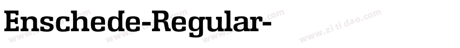 Enschede-Regular字体转换