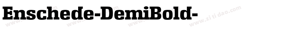 Enschede-DemiBold字体转换