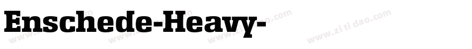 Enschede-Heavy字体转换