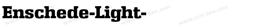 Enschede-Light字体转换