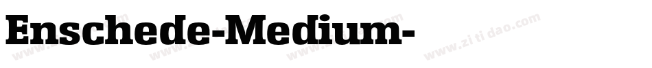 Enschede-Medium字体转换
