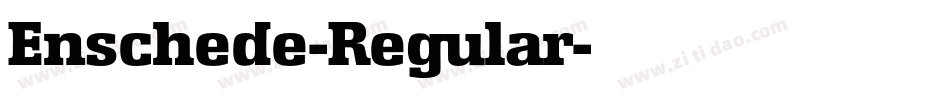 Enschede-Regular字体转换