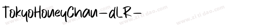 TokyoHoneyChan-dLR字体转换