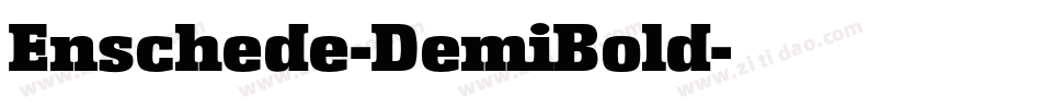 Enschede-DemiBold字体转换