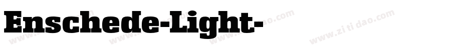 Enschede-Light字体转换