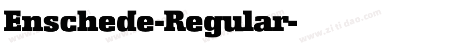 Enschede-Regular字体转换