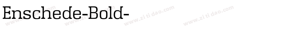 Enschede-Bold字体转换