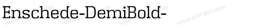 Enschede-DemiBold字体转换