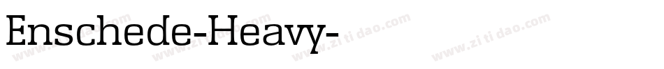 Enschede-Heavy字体转换