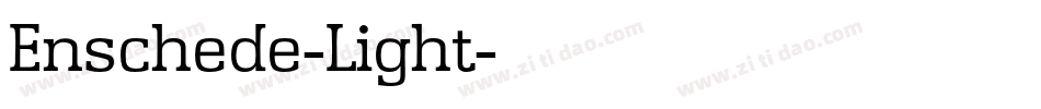 Enschede-Light字体转换