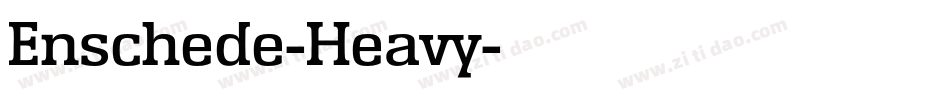 Enschede-Heavy字体转换
