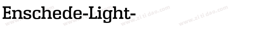 Enschede-Light字体转换