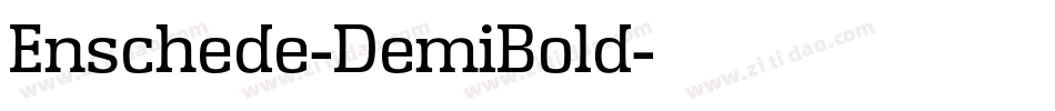 Enschede-DemiBold字体转换