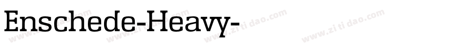 Enschede-Heavy字体转换