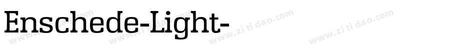 Enschede-Light字体转换