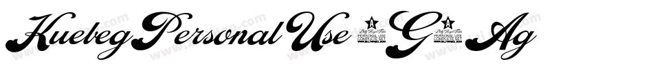 KuebegPersonalUse-1G2Ag字体转换