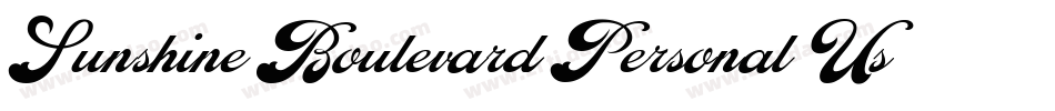 Sunshine-Boulevard-Personal-Use-2字体转换