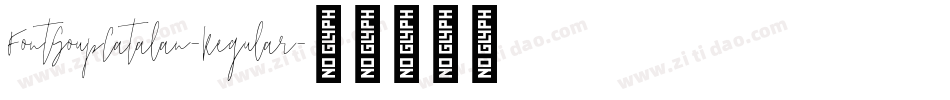 FontSoupCatalan-Regular字体转换