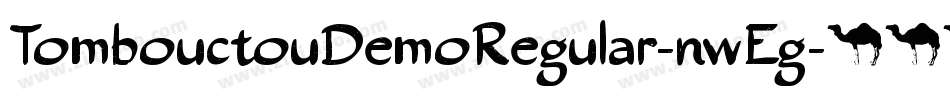 TombouctouDemoRegular-nwEg字体转换