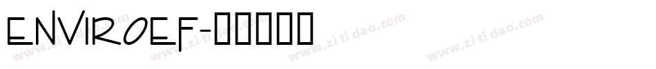 EnviroEF字体转换