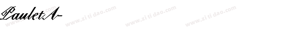 PauletA字体转换