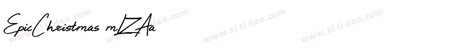 EpicChristmas-mLZAa字体转换