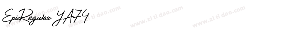 EpicRegular-YA74字体转换