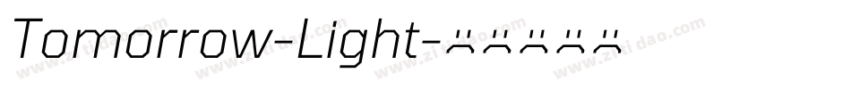 Tomorrow-Light字体转换