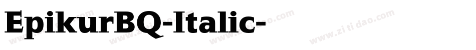 EpikurBQ-Italic字体转换