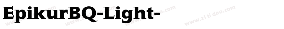 EpikurBQ-Light字体转换