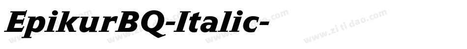 EpikurBQ-Italic字体转换