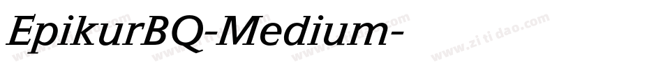 EpikurBQ-Medium字体转换