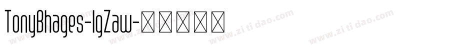 TonyBhages-lgZaw字体转换