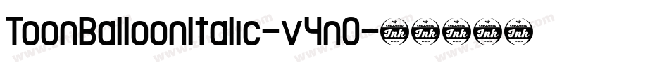 ToonBalloonItalic-v4nO字体转换