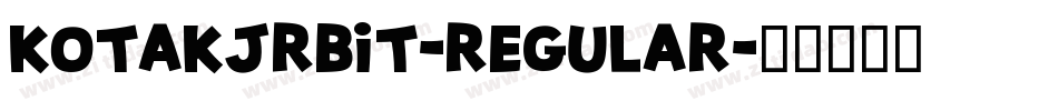 KotakJrBit-Regular字体转换