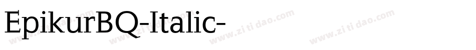 EpikurBQ-Italic字体转换