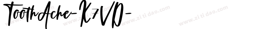 ToothAche-K7VD字体转换