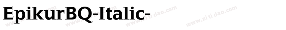 EpikurBQ-Italic字体转换