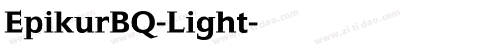 EpikurBQ-Light字体转换