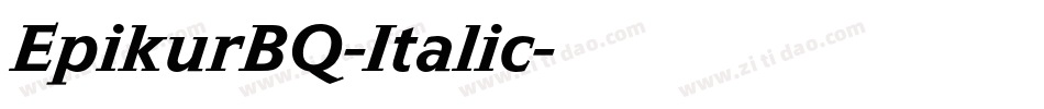 EpikurBQ-Italic字体转换