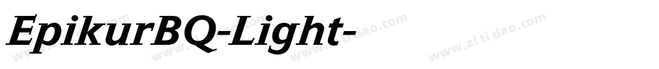 EpikurBQ-Light字体转换