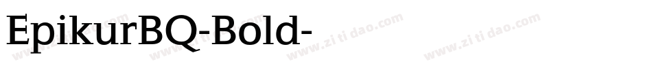 EpikurBQ-Bold字体转换