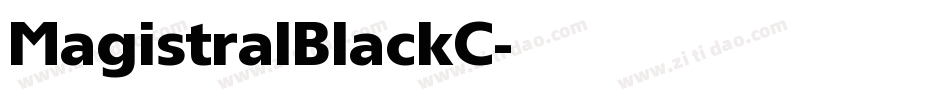 MagistralBlackC字体转换