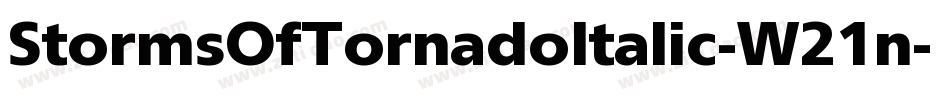 StormsOfTornadoItalic-W21n字体转换