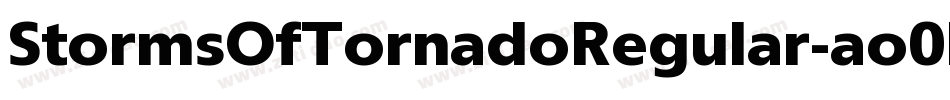 StormsOfTornadoRegular-ao0K字体转换