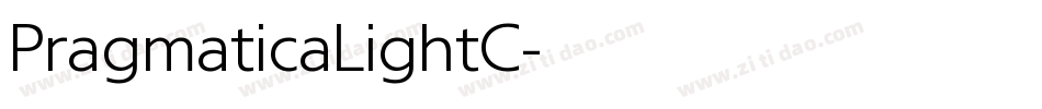 PragmaticaLightC字体转换