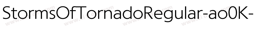 StormsOfTornadoRegular-ao0K字体转换