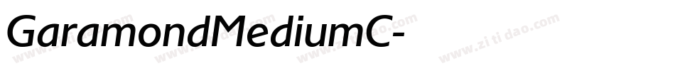 GaramondMediumC字体转换